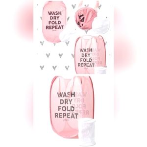 SOLD Nip vs pink laundry hamper AND delicates bag
